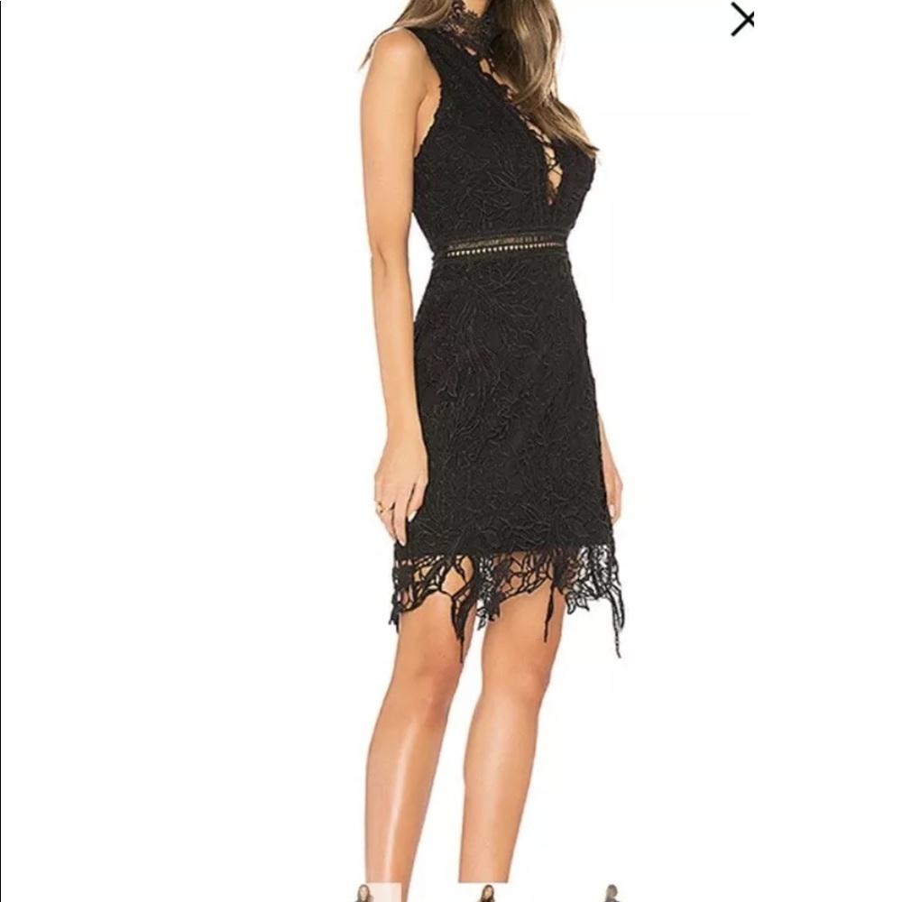 ASTR The Label Felicity Black Dress (M)